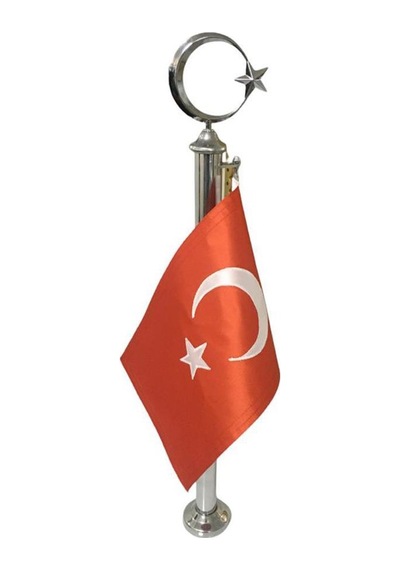 Şehit Mezarı Bayrak Direği Paslanmaz 304 Krom 67Cm