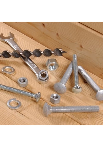 Hillman Carriage Bolt, Steel, 5/16-18 X 1-ın., 100-pk. -240078
