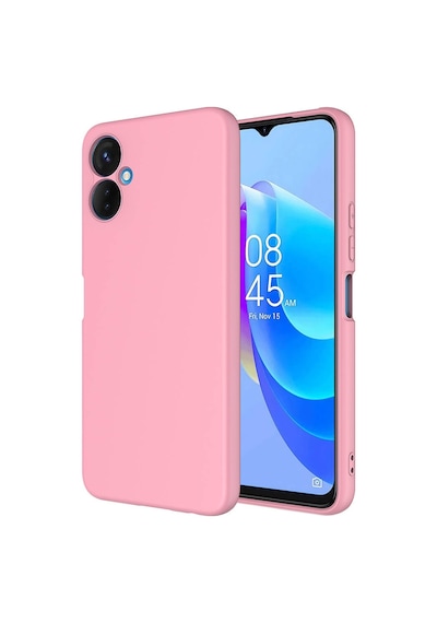 Tecno Spark 9 Pro Kılıf Yumuşak Silikon Kamera Korumalı Lansman Pazarplus Pembe