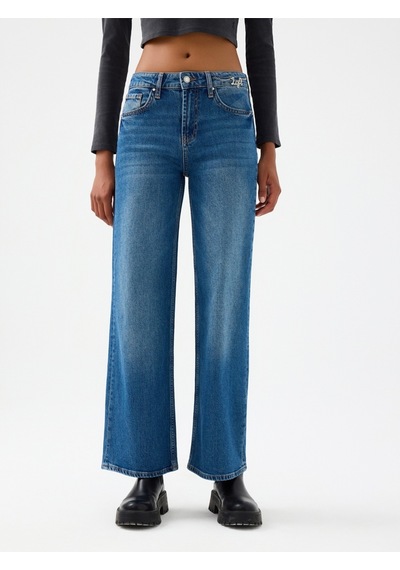 Bella Regular Fit Kadın Pantolon Denim