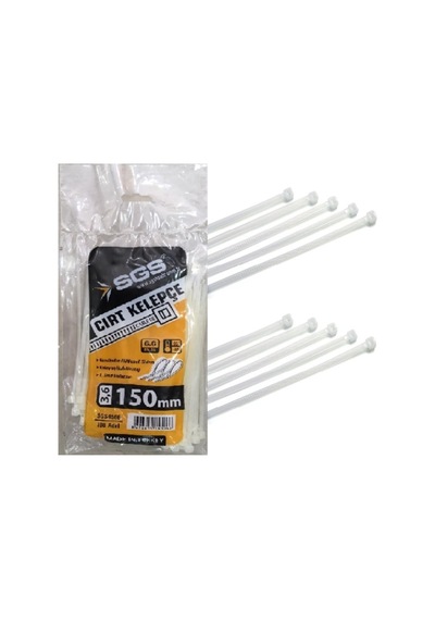 Sgs Cırt Kelepçe 3,6 X 150 Mm Beyaz