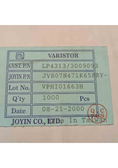 Jvr07n471k65pry 7mm 300v Varistör 50 Adet