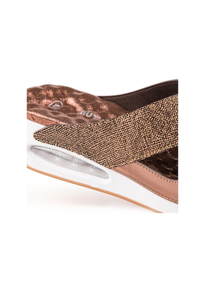 Muya Fly Anatomik Air Max Tabanlı Topuk Dikeni Kadın Terlik Bronz
