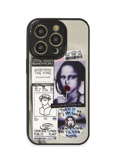 Durukar iPhone Uyumlu 14 Pro Kılıf Mirror Desenli Kapak - Mirror - 2