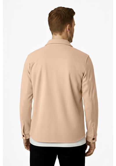 Deepsea Erkek Camel Çift Cep Süet Gömlek 2302329 Camel
