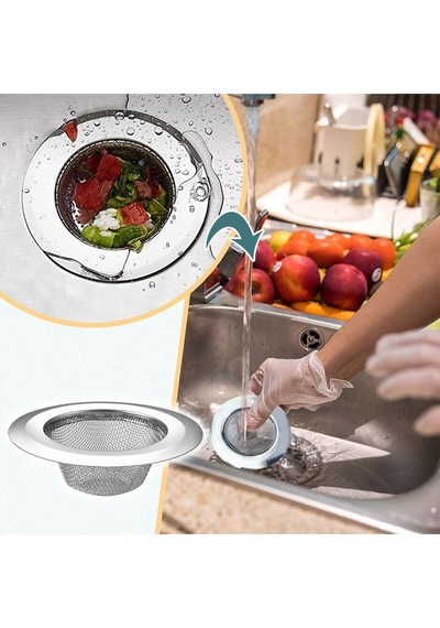 Paslanmaz Çelik Mutfak Lavabo Süzgeci Evye 7 Cm Metal 1 Parça Tr Metal Diğer