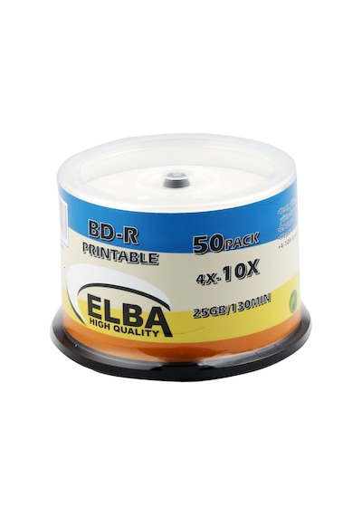 Elba Blu-Ray Bd-R 6 X 50 GB 15Li Cake BoX Printable
