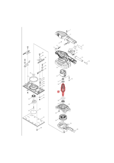 Makita BO3710 Endüvi Rotor Kollektör Ürün Kodu 515784-2