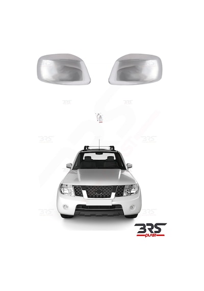 Nissan Navara Uyumlu 2006-2009 Ayna Kapağı 2 Parça Abs Krom Kaplama