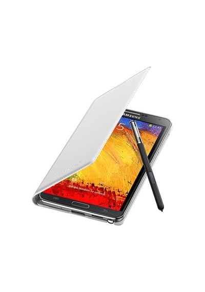 Galaxy Note 3 N9000 İle Uyumlu Flip Wallet Kılıf Beyaz Ef-wn900b