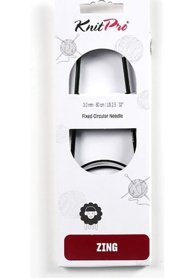 Knitpro Zing 3 Mm 80 Cm Misinalı Şiş Sabit Yuvarlak Örgü Şiş 47125