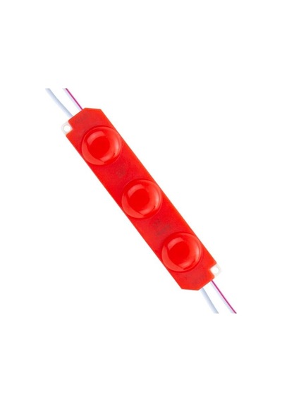 12v Parmak Lamba 3-ledli Kablolu Kırmızı 94 20 Mm