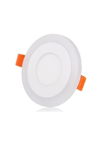 2 Adet Çift Renkli Hero Led Panel 3+3 Watt Dış Çapı 10 Cm Mavi-beyaz İki Renkli Tavan Spot Lambası 0.25 KG