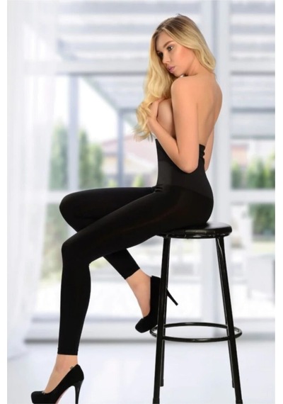 Form Angel Kadın Yüksek Bel Agraflı Toparlayıcı Tayt 5520Siyah 2Xl/3Xl Siyah