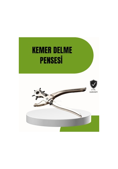 Deride Kemer Çanta Ayakkabı Delme Pensesi 6 Uçlu Döner Başlıklı Tamir Aleti