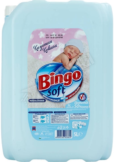 Bingo Soft Kuzumun Kokusu Çamaşır Yumuşatıcı 5 Lt Tekli