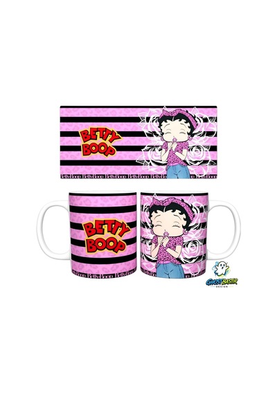 Ghostbastır Desıgn Betty Boop Kupa Bardak Tek Adet K0464 Çok Renkli