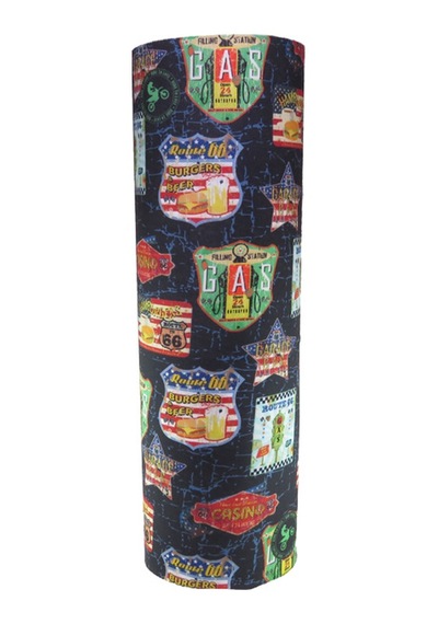 Ride To Love Route 66 Desenli Bandana & Boyunluk