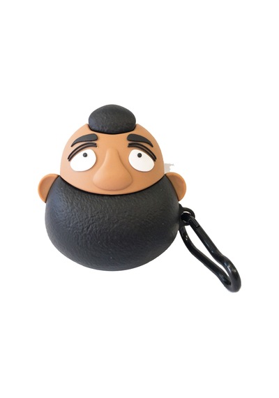 Bipower Apple Uyumlu AirPods 1-2 Kılıf Bushy Beard Kahverengi