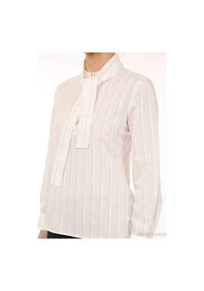 Yargıcı Regular Yarım Balıkçı Yaka Uzun Kol Bluz 26kkbl6011x 002 Beyaz