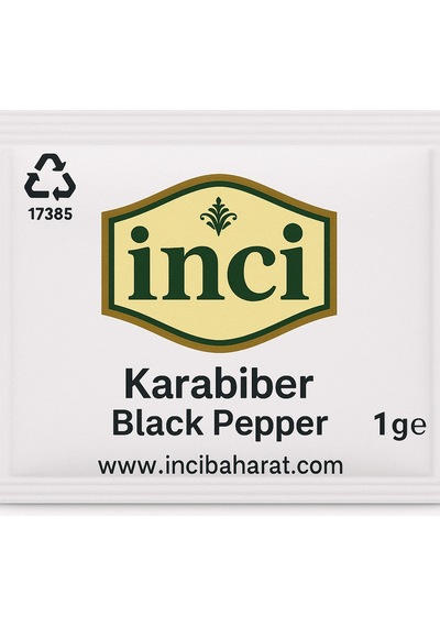 İnci Baharat - Tek Kullanımlık Karabiber 1 Gram - 3000 Adet
