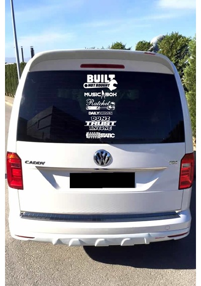 Oto Arka Cam Sticker İngilizce Model 75 40 20 Cm
