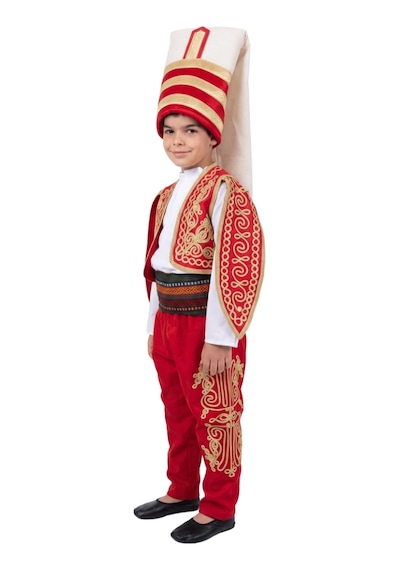 Kostüm Sarayı Yeniçeri Kostümü Çocuk Kırmızı