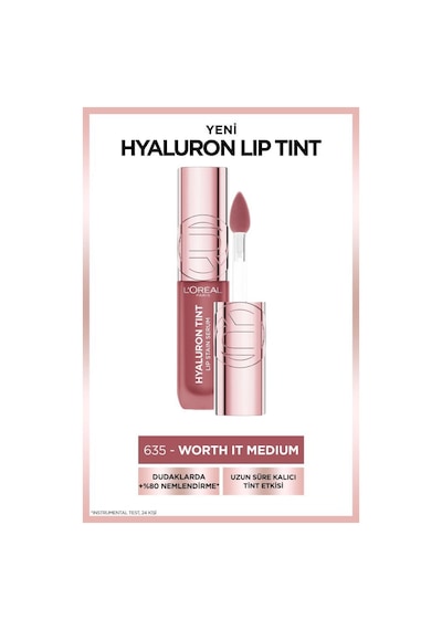 Hyaluron Lip Tint Dudak Parlatıcı - 635 Worth It Medium 3600524242787-11063 Diğer