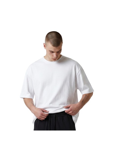 Sportive Corin Oversize Erkek Beyaz Günlük Stil T-shirt 26ye0016-kbyz
