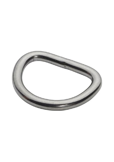 Paslanmaz Krom D Halka. D Halka. 6mm. 45x35mm