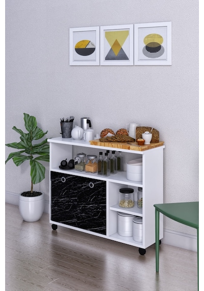 Dolap Taşınabilir Çok Amaçlı 2 Kapaklı Katlı Mutfak Balkon Dolabı Siyah Dolap Taşınabilir Çok Amaçlı 2 Kapaklı Katlı Mutfak Balkon Dolabı Siyah