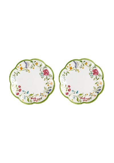 Lucky Art Laurus Melamin 28cm 2li Tabak Seti Dıo30003 Çok Renkli