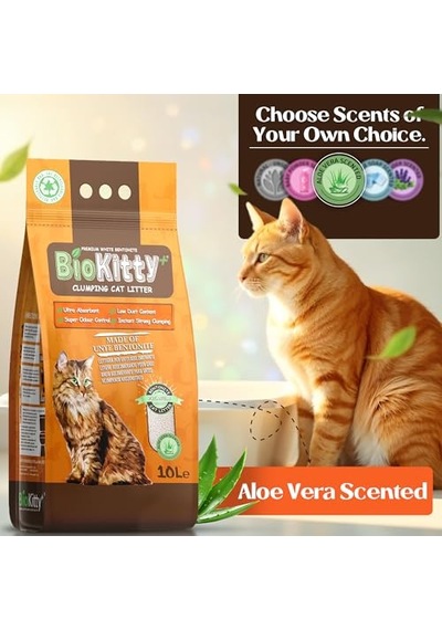 Biokitty Aloe Veralı Kedi Kumu 10 Litre