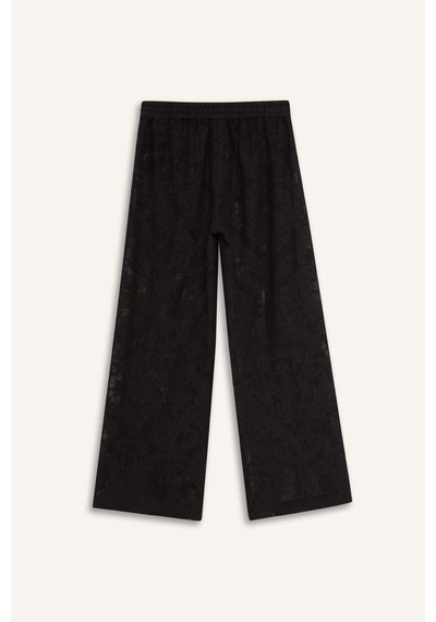 Defacto Dantelli Esnek Belli Beyaz Plaj Pantolonu-fall İn Love D9767ax25smbk27 Siyah