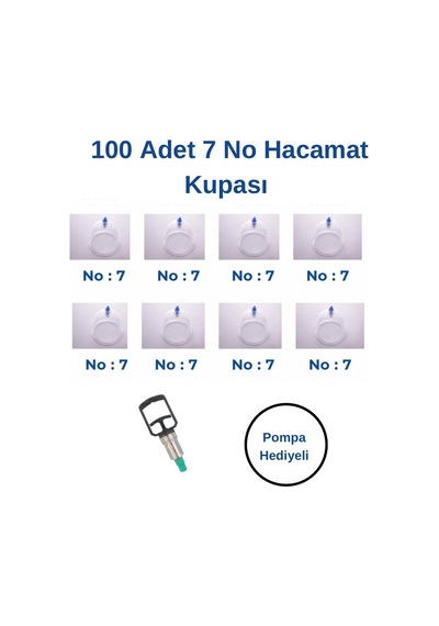 Kupasan Hacamat Kupa Seti No:7 100'lü
