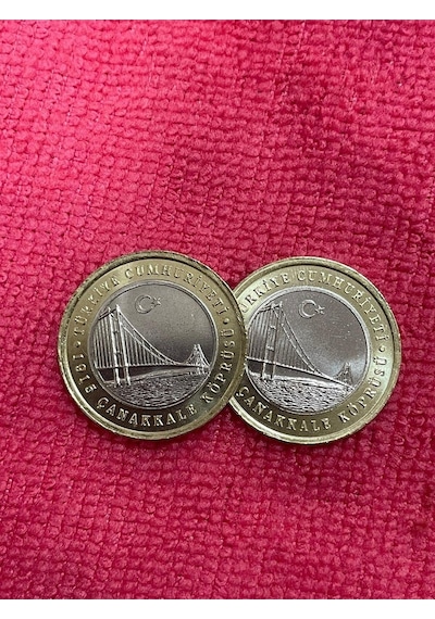 Çanakkale 1 Lira Hatıra Para Set