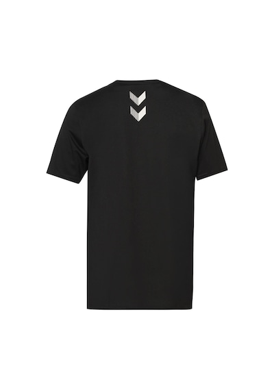 Hummel Armın Coton Basıc Logo T-shırt S/s Siyah Baskılı T-shırt