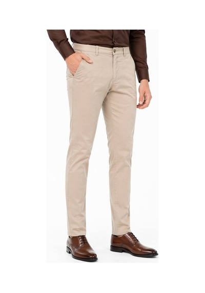 Amaro Erkek Silim Fit Kanvas Pantolon Kalıp Yazlık Bgl-st05394 Bej