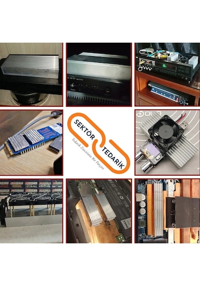 Alüminyum Soğutucu Profil Led Soğutma Profili 110 X 35 Mm 490160121