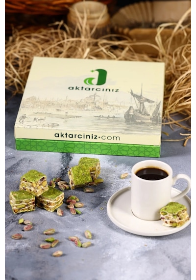 Toz Fıstıklı Çıtır Baklava Türk Lokumu 500g