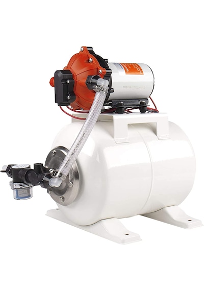 Seaflo Tanklı Hidrofor Seti. 8lt. Tekne Karavan Hidroforu. 24v