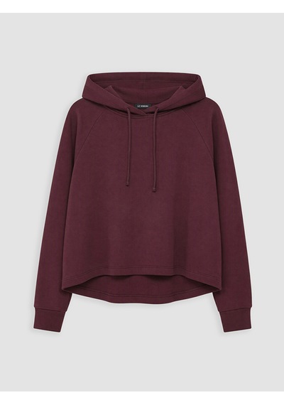 Lcw Petite Bordo Bağcıklı Soft Touch Kadın Hoodie