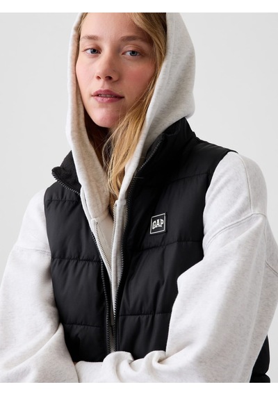 Gap V-frch Logo Lw Puffer Vest Yelek 910105006 Siyah