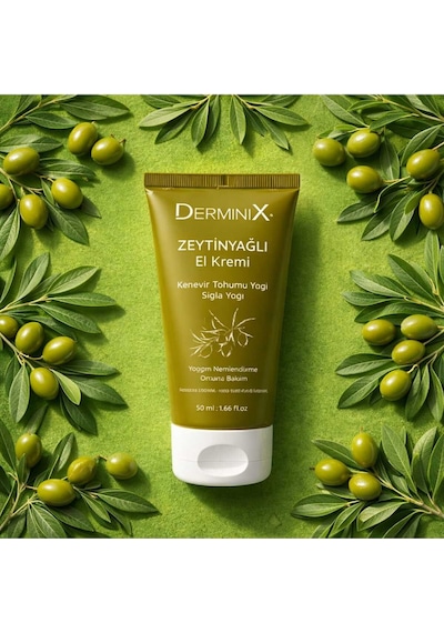 Zeytinyağlı El Kremi 50 Ml Yoğun Nemlendirici, Onarıcı Bakım, Kuru Eller İçin