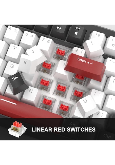 Magegee Star75 83 Tuş Led Kablolu Mekanik Siyah Gaming Klavye