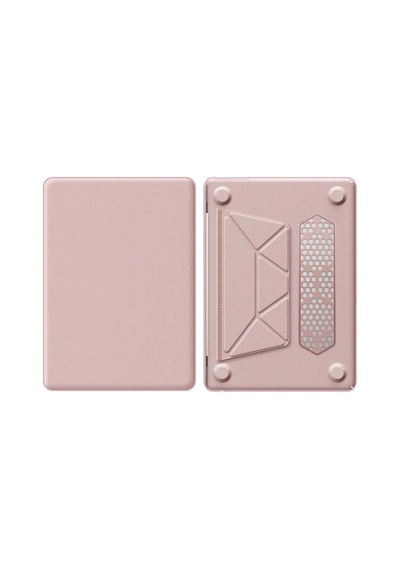 Apple Macbook Uyumlu Air 15 2024 Macbook Uyumlu Deri - Kapak - Pembe