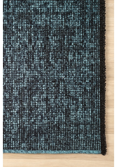 Antik Turkuaz Halı Yıkanabilir Kaymaz Taban Şönil Kilim Dokuma Pamuk Taban Kilim 10364a Turkuaz