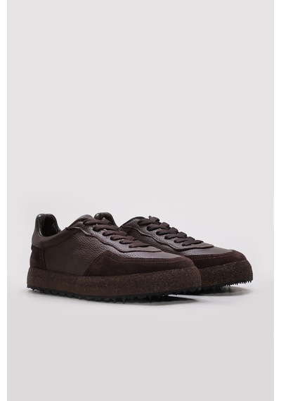 FAST STEP Hakiki Deri Erkek Casual Ayakkabı 723ma118 Kahve
