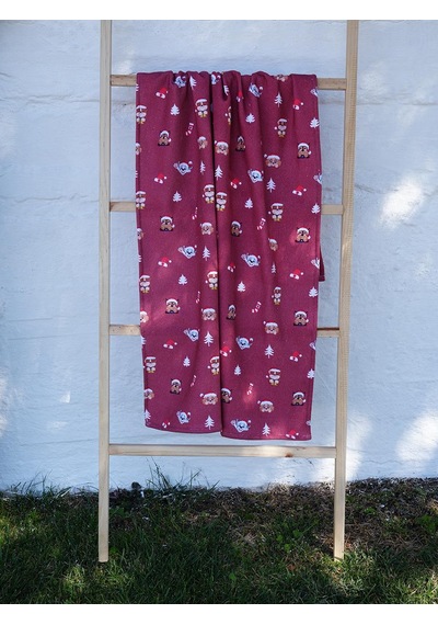 Kadife 70x140 Cm Unisex Renkli Desenli Plaj Havlusu Baveno Pembe
