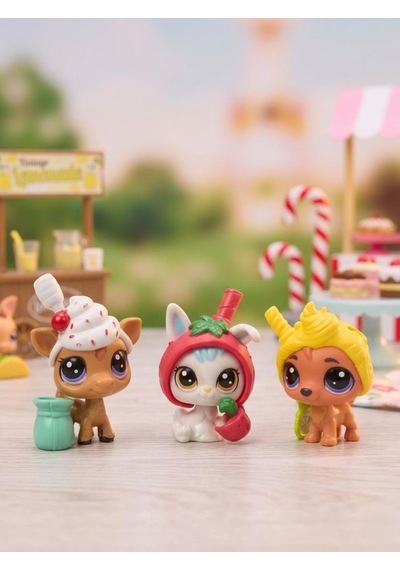 Petshop Miniş Özel Tematik 3'lü Figür Seti Çocuklar İçin Yaratıcı Oyun Ve Koleksiyon Seti